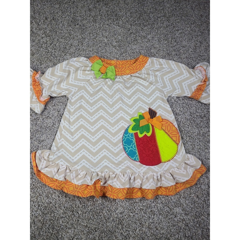 Emily Rose Girls‎ Thanksgiving Fall Pumpkin Dress 18m